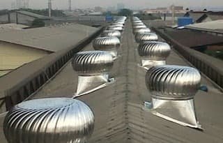 Pemasangan Turboair Turbine Ventilator proyek 48